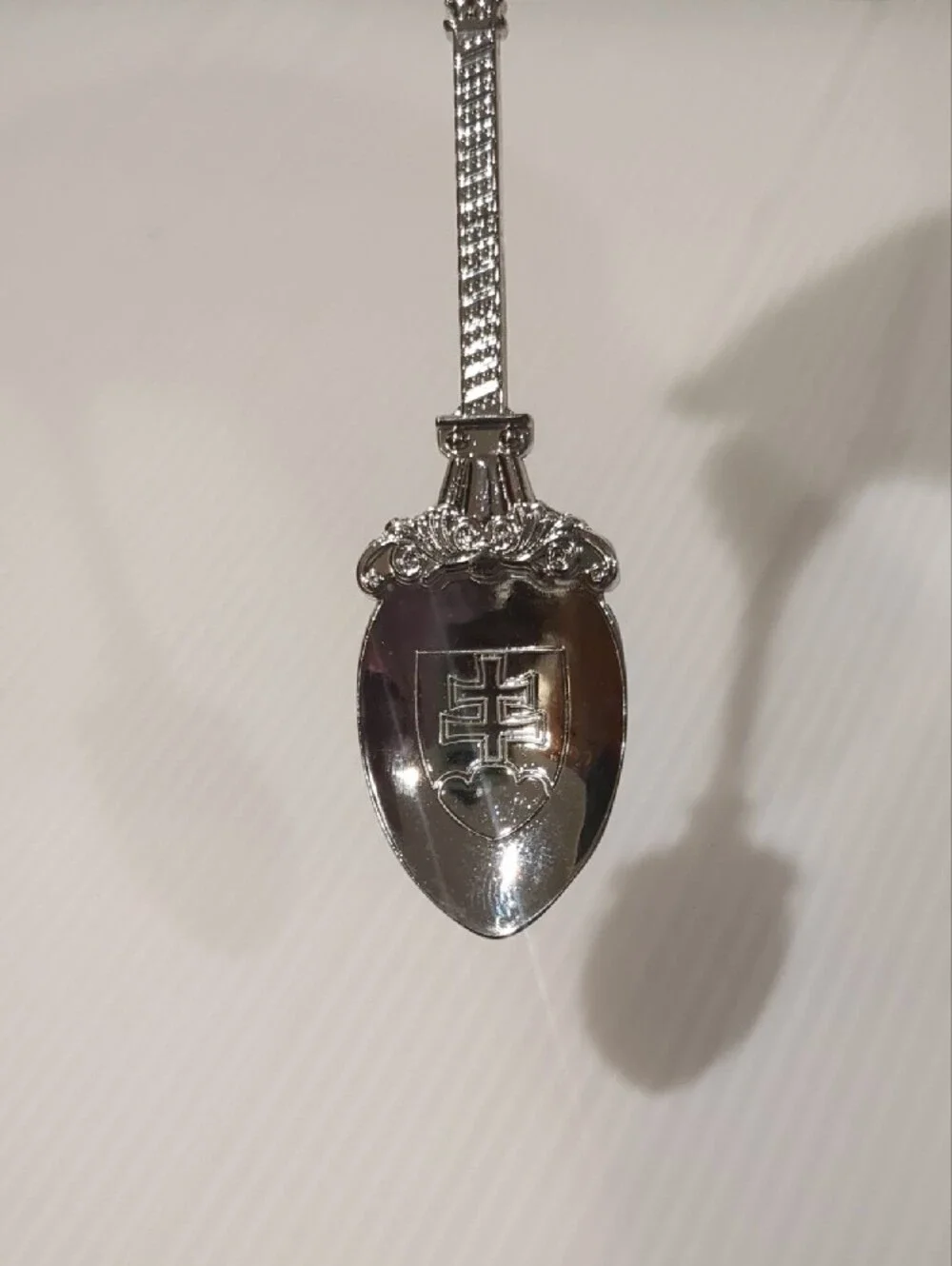 Silver Decorative Collectible Spoon with Crest - From Slovenia